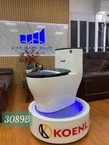 Bàn cầu liền khối quang sáng