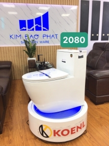 Bàn cầu liền khối quang sáng